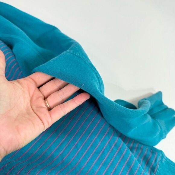 Jordan Sweater women’s XL Teal crewneck retro Long-Sleeve Pullover jumpman - Picture 8 of 10